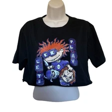 Chuckie Finster Rugrats and Chucky Let’s Play Halloween Horror Whimsy Crop Top