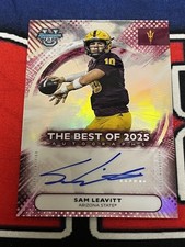 Sam Leavitt 2025 Bowman Best Football Base Auto Arizona State / LSU