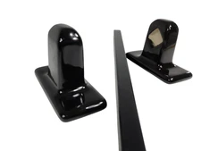 Black Ceramic Towel Bar Rod Rack Post Holder Brackets Tile In Mid Century Modern