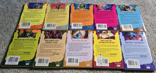 lot 51 set RL Stine Goosebumps books Series Original 90s Calling All Creeps - Imagen 9 de 16