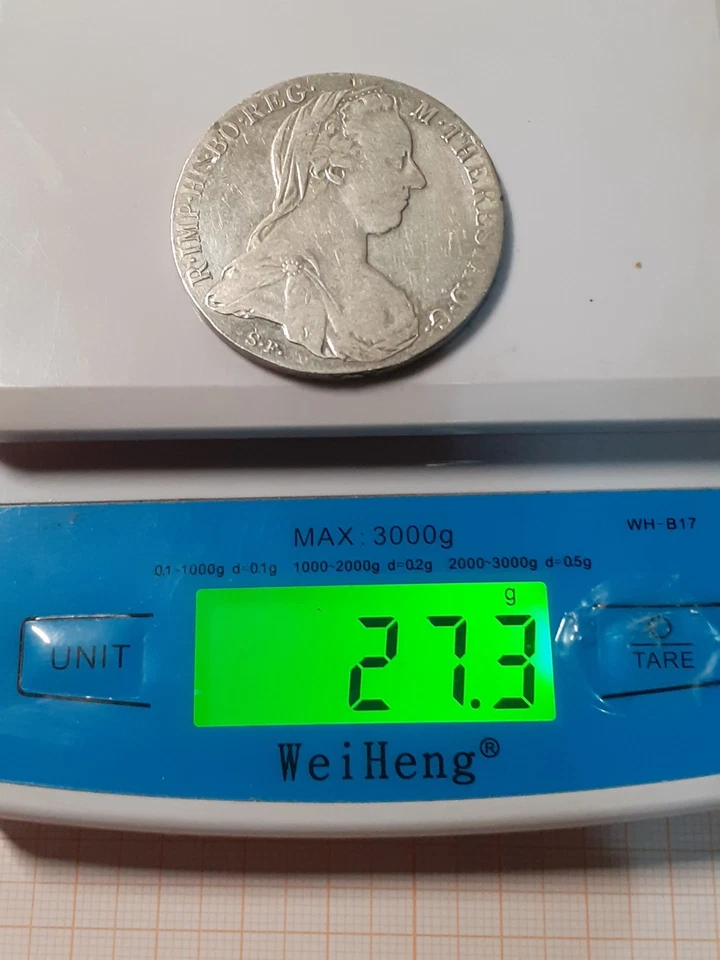 COLONIA ERITREA V.E.III° TALLERO DI CONVENZIONE 1780 2 DUE PIUME ARGENTO SPL - Immagine 3 di 4