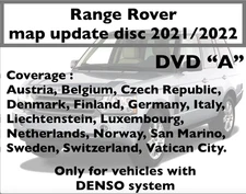 Range Rover Sport Discovery 3 Sat Nav DVD 2021/2022 Disc A Europe Denso Map