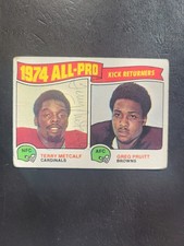 1975 Topps # 225 All Pro Kick Returners Terry Metcalf (AUTO) Football Cards