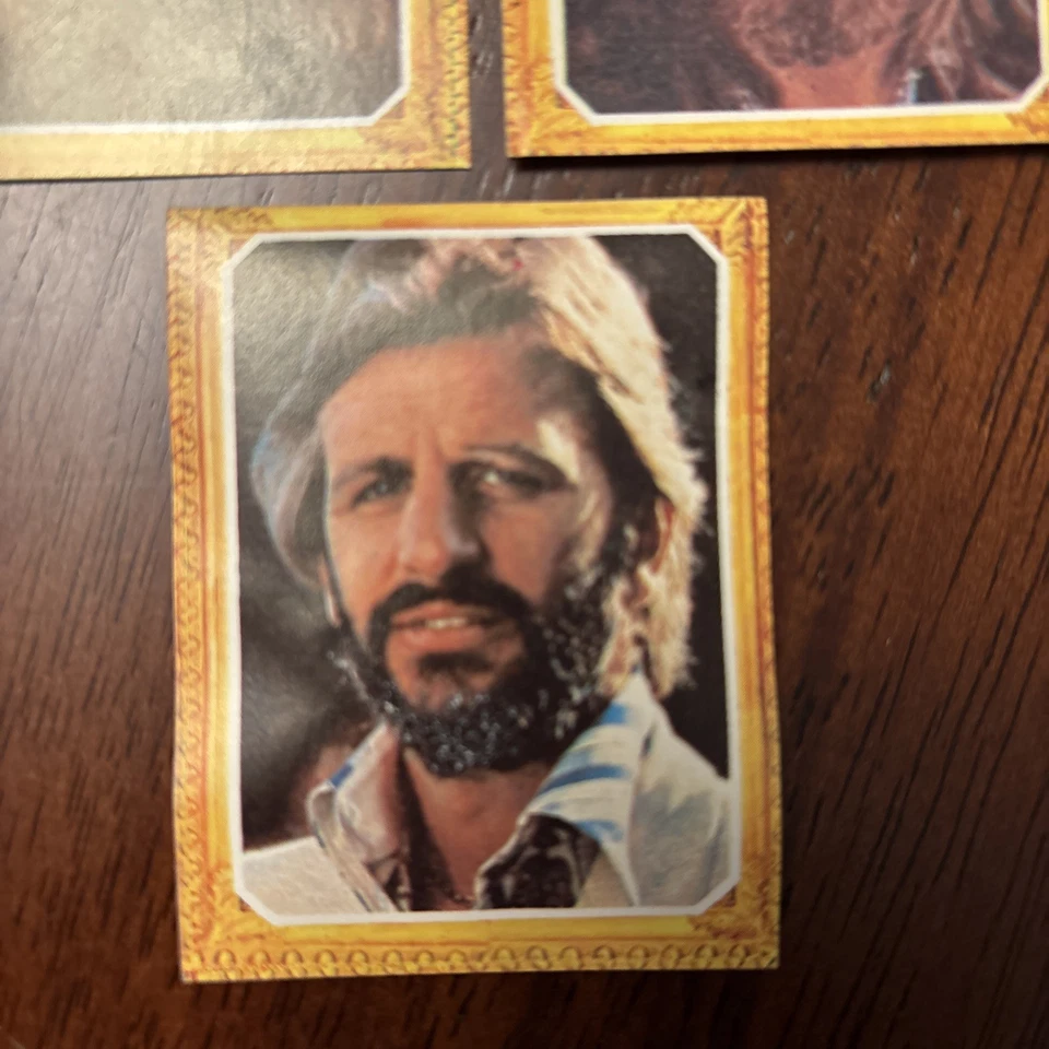 Lote de tres tarjetas 1978 Mis Favoritos Beatles Lennon Harrison Ringo raro español Foto 4 de 4