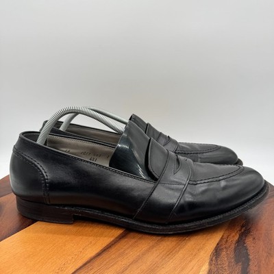 靴 alden 681 Full Strap Penny Loafer 681 Full Strap Slip-On Penny Loafer (Black Calf) – The Alden