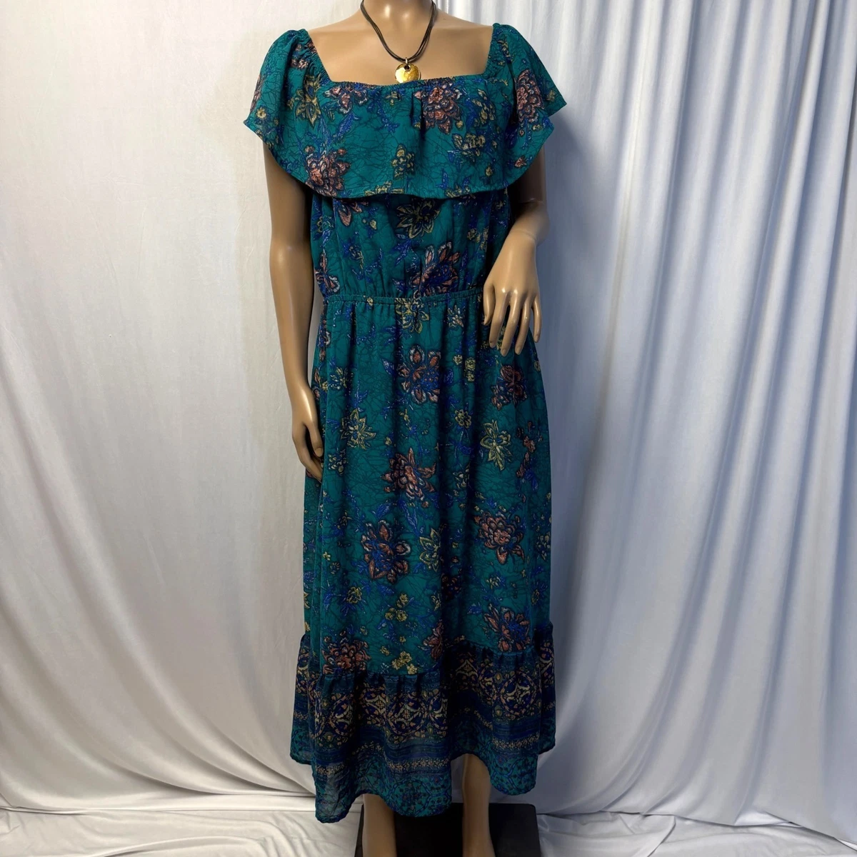 chinese dress ladies Maurices Hi-Low Dress, Women's Size 0X (Plus Size) – Aiken Tack Exchange main image 1