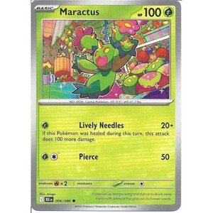 Maractus - Uncommon Card : SV-10.5 Black Bolt - Pokemon TCG - 008/086