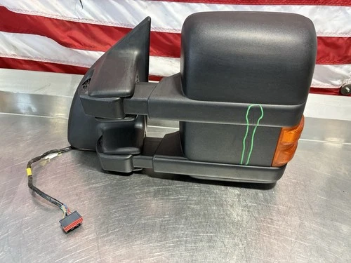 08-16 Ford F350 Super Duty Left Drivers Side Door Mirror AFT MANUAL MIRROR