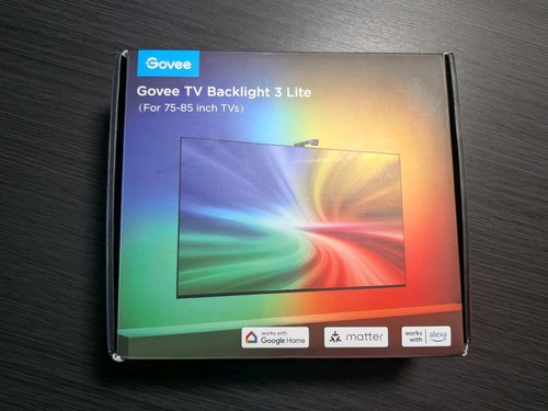 Govee TV Backlight 3 Lite with Fish-Eye Correction Function Sync to 75-85 Inch