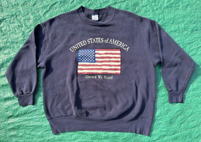 United States Of America Sport St Johns Bay Sweatshirt Size Large Vintage