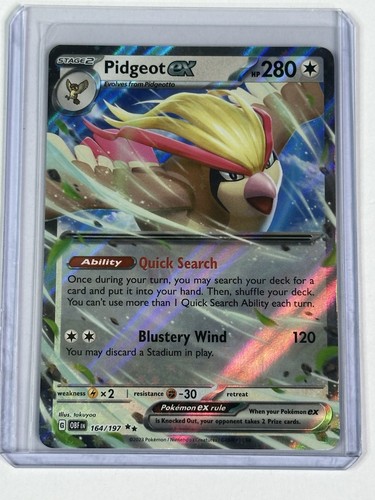 Pidgeot ex 164/197 Sv03: Obsidian Flames Holo