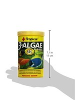 Tropical 3-Algae Flakes 1L Fischfutter Aquarium Algenflocken 1Er Pack