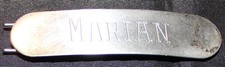 Sterling Silver Hair Clip Barrette 2 Mono Marian