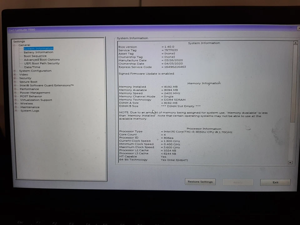 ЛОТ ИЗ 3 ноутбуков Dell Latitude 7390 13,3 дюйма i5-8350U 8 ГБ RAM БЕЗ OS/SSD #97 - Изображение 2 из 4