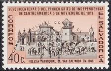 El Salvador 685 1963 Kirche Pfarrei Von San Salvador MNH