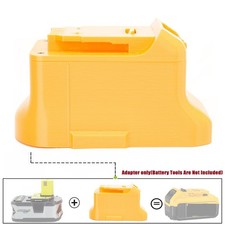 Adapter For Ryobi 18V Li-Ion Battery Convert To For Dewalt 20V Cordless Tools
