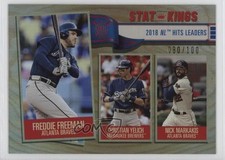 2019 Big League Stat Kings Rainbow Foil /100 Nick Markakis Christian Yelich #348