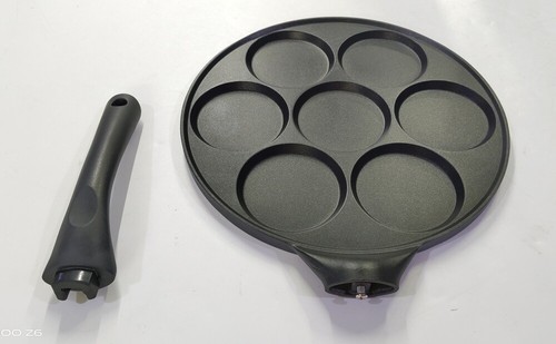 Pancake Pfanne mit 7 Mulden,27cm Aluminiumlegierung Induktions-&Gas-, Eierpfanne - Bild 14 von 19