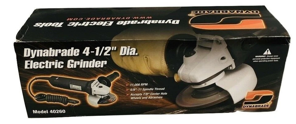 Dynabrade 4-1/2" Amoladora de Rueda Central Eléctrica Deprimida Ángulo Recto 120V Foto 4 de 4