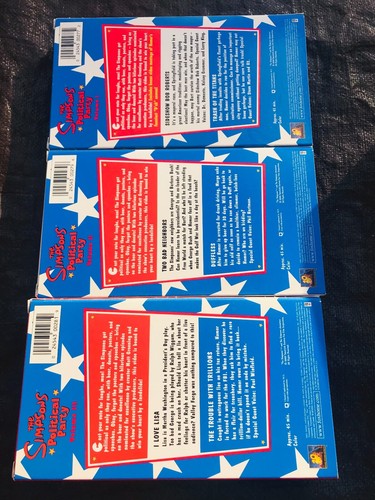 The Simpsons Political Party Box Set VHS 2000 3 Tape Set - Picture 7 of 7