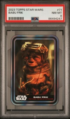 2023 Topps Star Wars Babu Frik Card #71 PSA NM-MT 8 | eBay