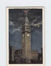 Postcard Metropolitan Tower At Night USA