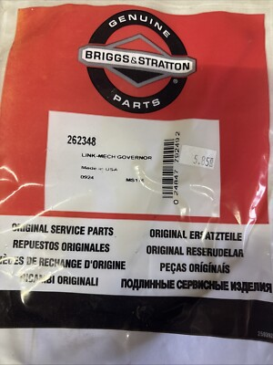 #ad #ad 262348 BRIGGS AND STRATTON GOVERNOR LINK GENUINE FACTORY OEM $7.98