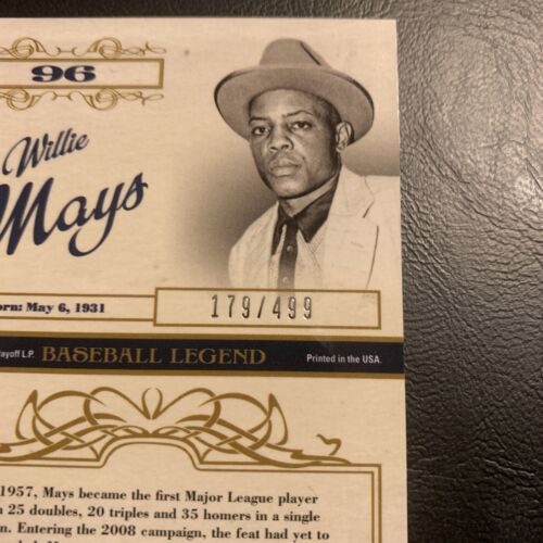 #96 Willie Mays 2008 Donruss celebrity cuts￼ B35￼c - Picture 1 of 3