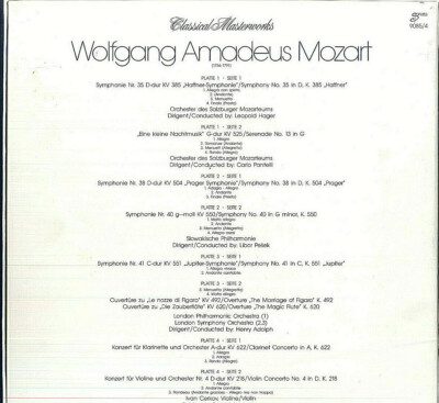 Wolfgang Amadeus Mozart ‎– Classical Masterworks | eBay