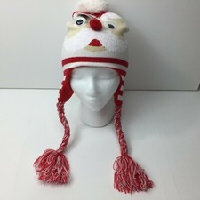Holiday Time Unisex Children's Santa Laplander Hat Googly Eyes Christmas Festive