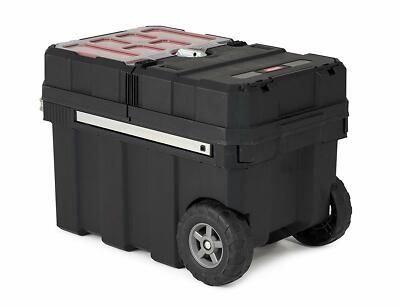 241008 Masterloader Plastic Portable Rolling Organizer Tool Box Storage Solution