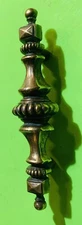 Brass cabinet handle drawer pull French Provincial Mid Century Modern 3"centers