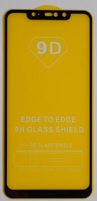 Xiaomi Redmi Note 6 Pro Panzerschutz Glasfolie 6D Schwarz FullCover 9H Display H
