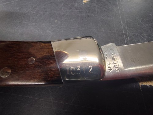 Vtg. 1991 Large Camillus #886 Lockback Knife with Original Leather Sheath - Picture 8 of 9
