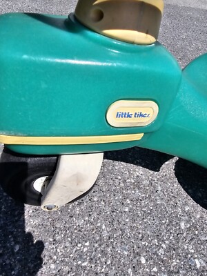 Vintage Little Tikes Farm Tractor Green Ride On Toy See