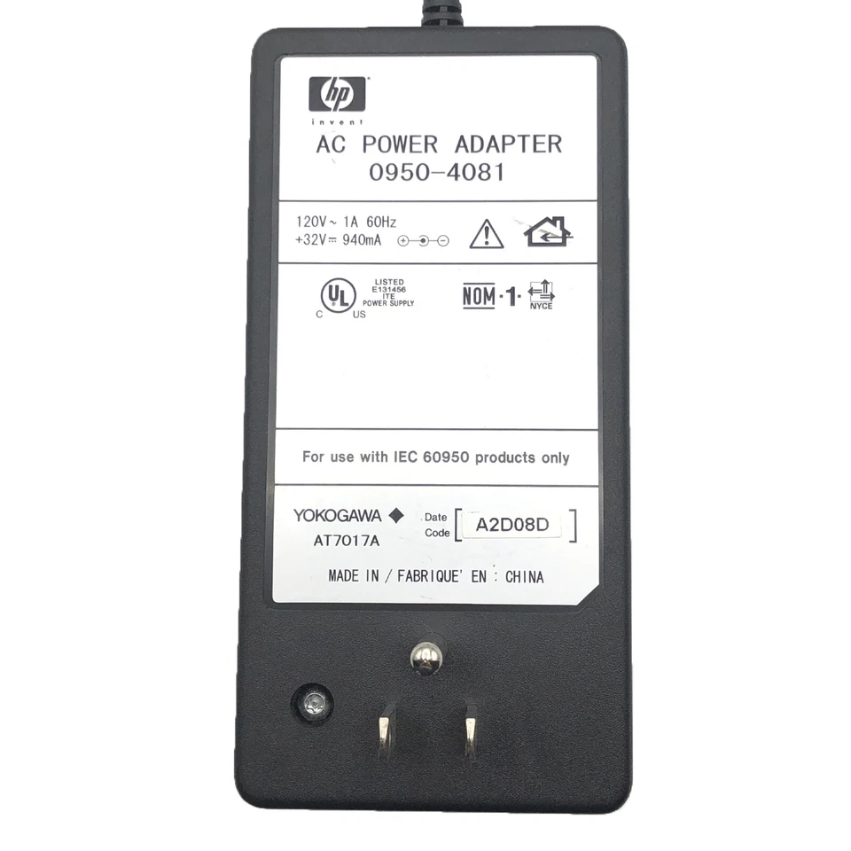 Adaptador de parede genuíno HP AC DC para PhotoSmart 7150 7150V 7150W 7350 7350V 7350W - Imagem 2 de 4