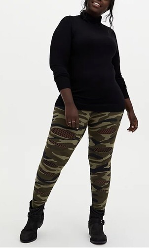 Torrid Premium Slashed Camo Leggings 