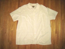 The Foundry Co. Yellow/White Check Easy Care Casual Shirt Size 3XT New