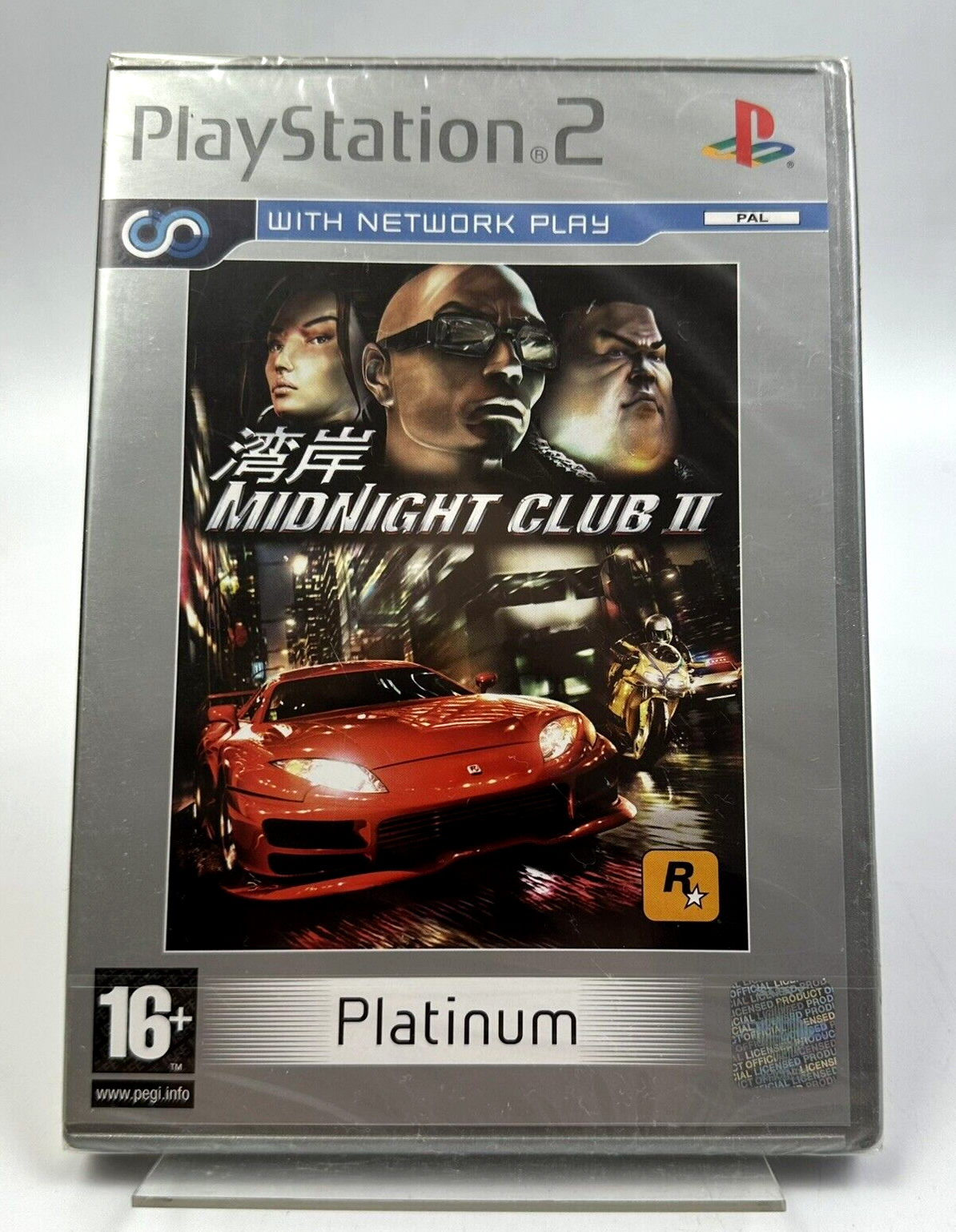 PS2 Midnight Club II - Platinum, New And Sealed - Clear Tearstrip