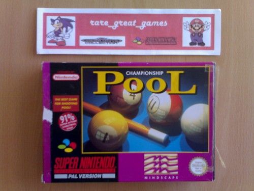 Jeu ★ CHAMPIONSHIP POOL Super Nintendo SNES Super NES PAL ☆ BE Rare - Photo 2/11