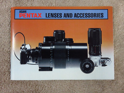 Asahi Pentax Lenses & Accessories Original Manual In English