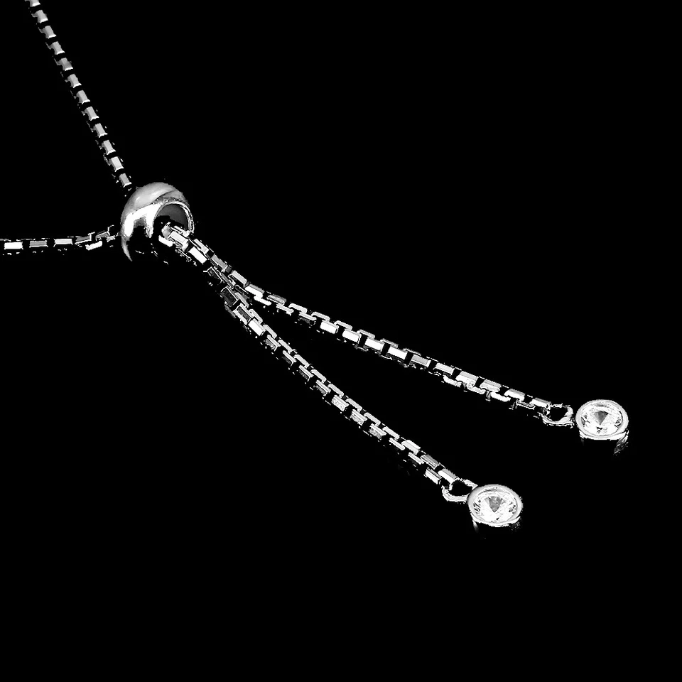 Pulsera de plata de ley 925 redonda rodolita piedras preciosas naturales joyería 9,5 pulgadas Foto 3 de 4