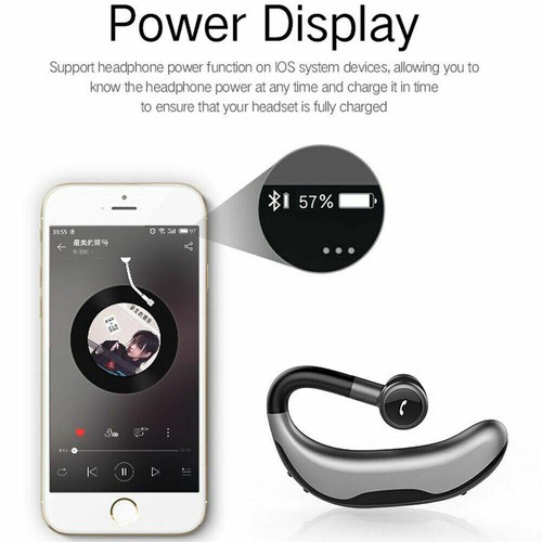 Bluetooth Earpiece Wireless Stereo Earbud Headphone with Mic for Cell Phones - Picture 7 of 8