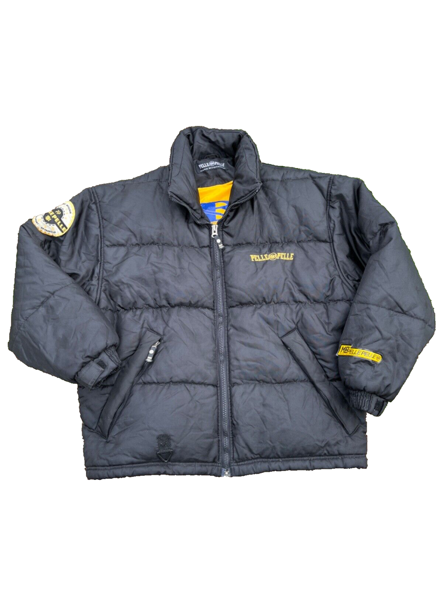 Vintage Pelle Pelle Marc Buchanan Puffer Jacket Mens Large Yellow