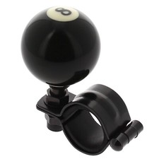 Steering Wheel Spinner Knob Handle 8 Ball Suicide Car Truck Suv Black Universal