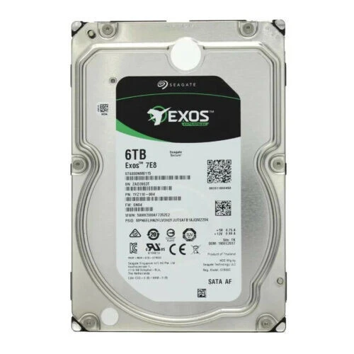 Seagate Exos 7E8 6TB ST6000NM0115 1YZ110-005 7200RPM 128MB Cache 3.5" Hard Drive