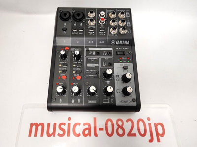 Yamaha AG06 ミキサー Yamaha AG06 Mk2 Live Streaming Mixer and USB Audio Interface