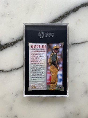 1996 Futera Cricket PSA SGC 9.5 | Rookie Foil Card TS14 | SHANE WARNE | - Picture 2 of 2