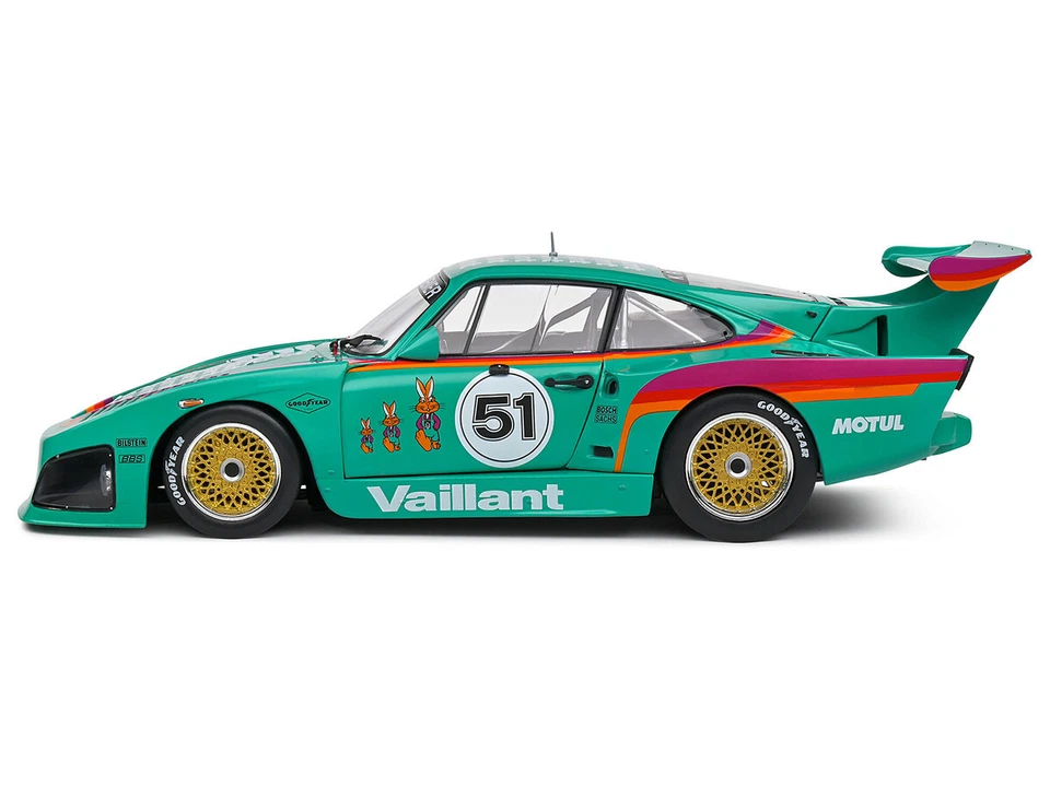 PORSCHE 935 K3 #51 Kremer-vaillant verde 1/18 modelo diecast de solido s1807205 Foto 3 de 4