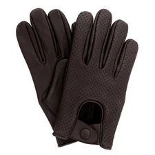 MEN'S REAL LAMBSKIN SHEEP MESH LEATHER DRIVING FASHION DRESS GLOVES